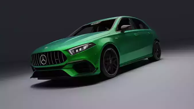 Mercedes-Benz AMG A45 S Low-poly 3D model
