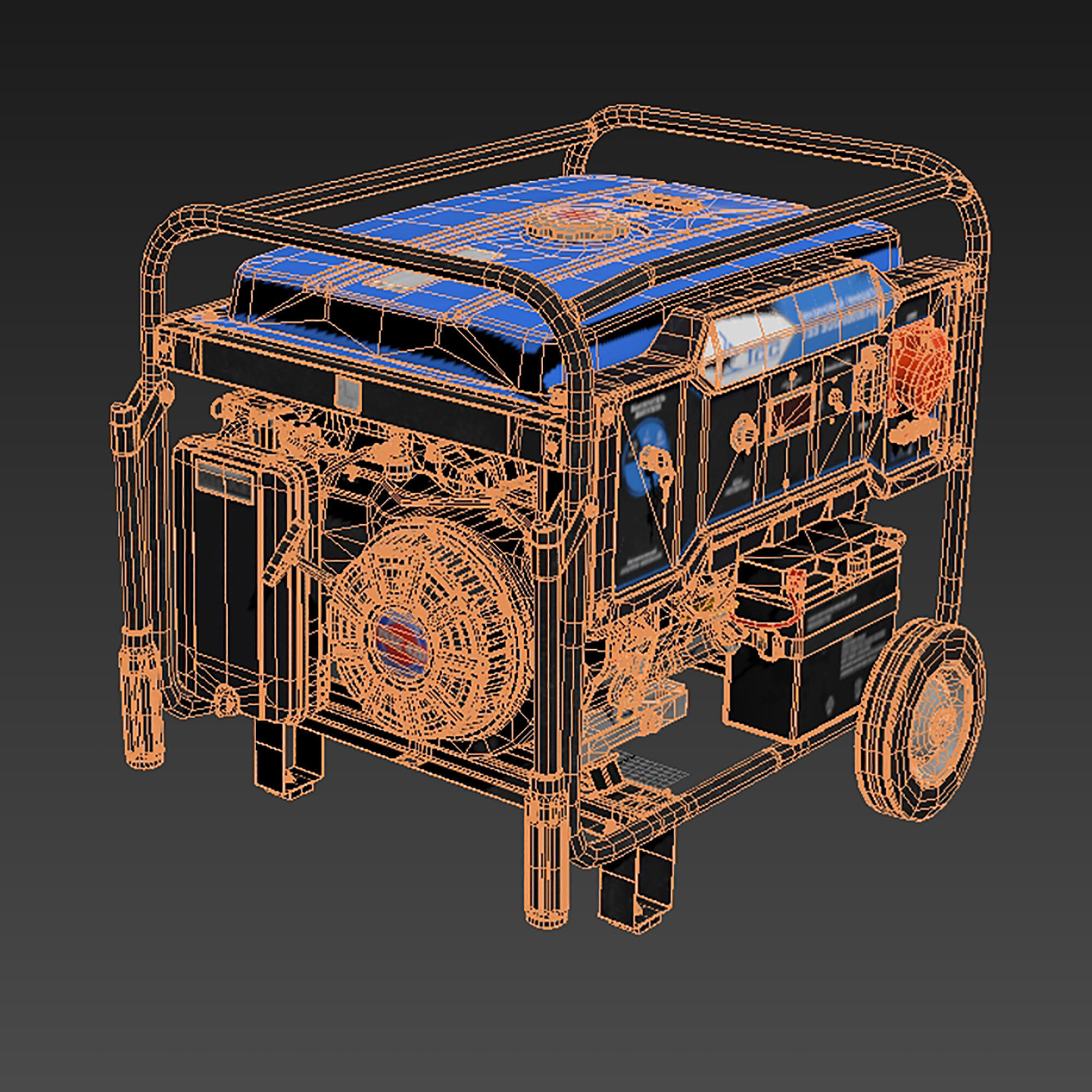 GasolineGenerator n4 3D model_7