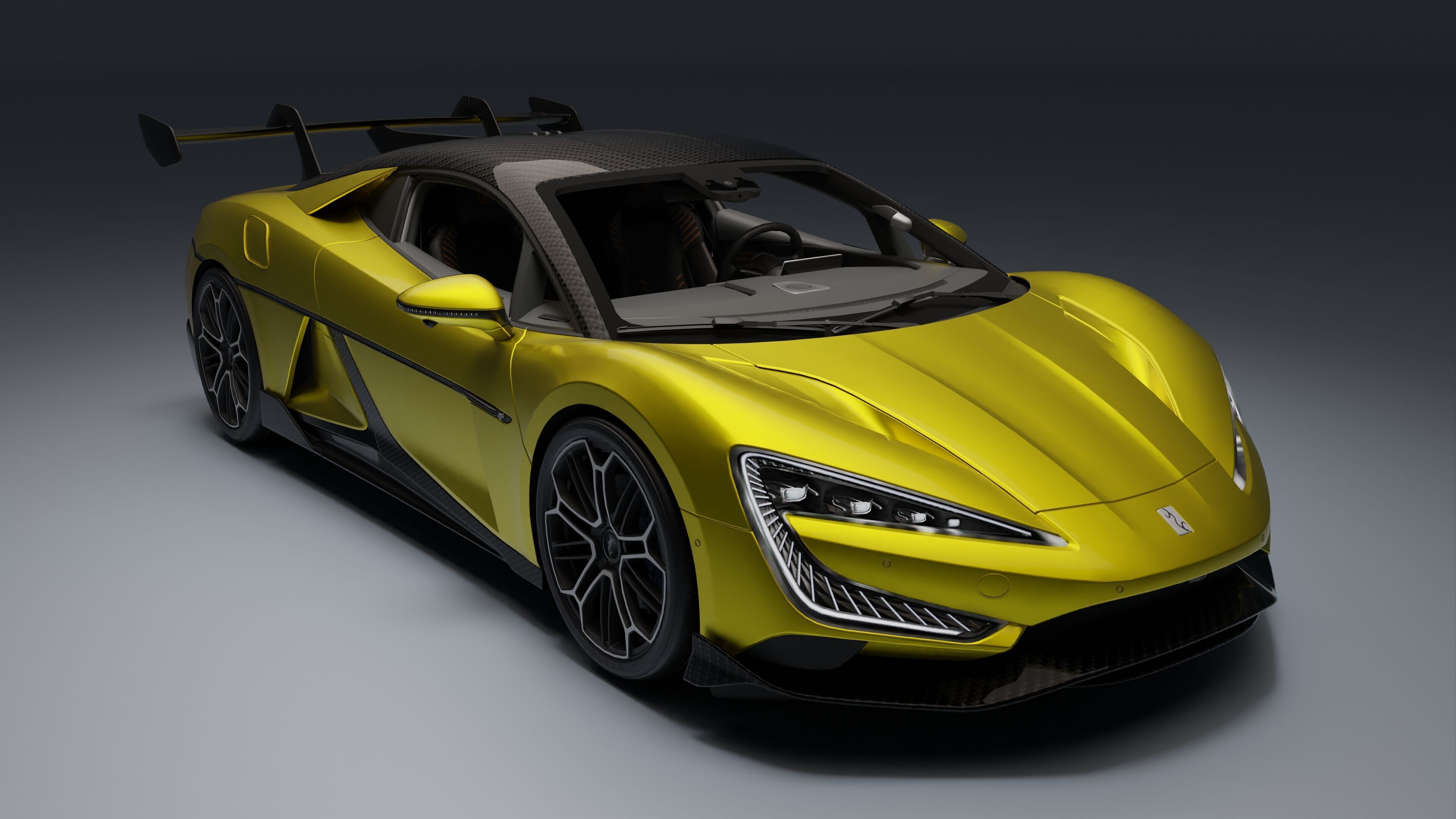 BYD YangWang U9 Low-poly 3D model_4