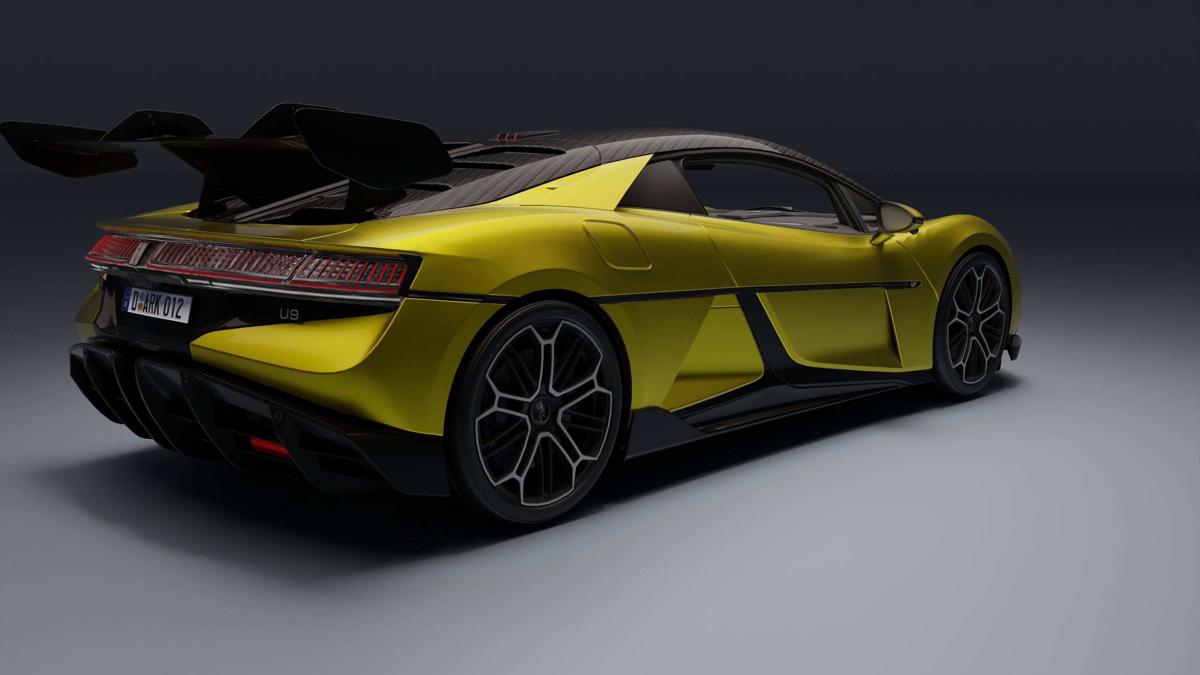 BYD YangWang U9 Low-poly 3D model_5