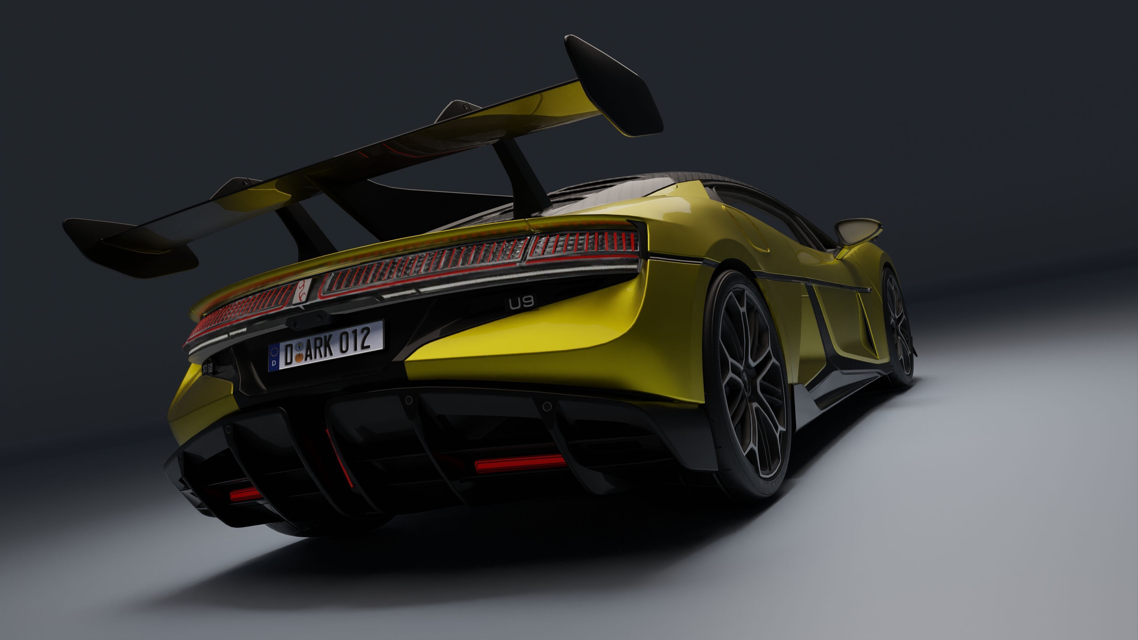 BYD YangWang U9 Low-poly 3D model_17