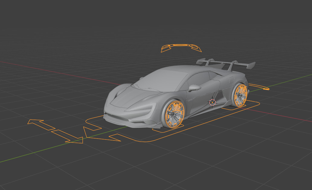 BYD YangWang U9 Low-poly 3D model_10