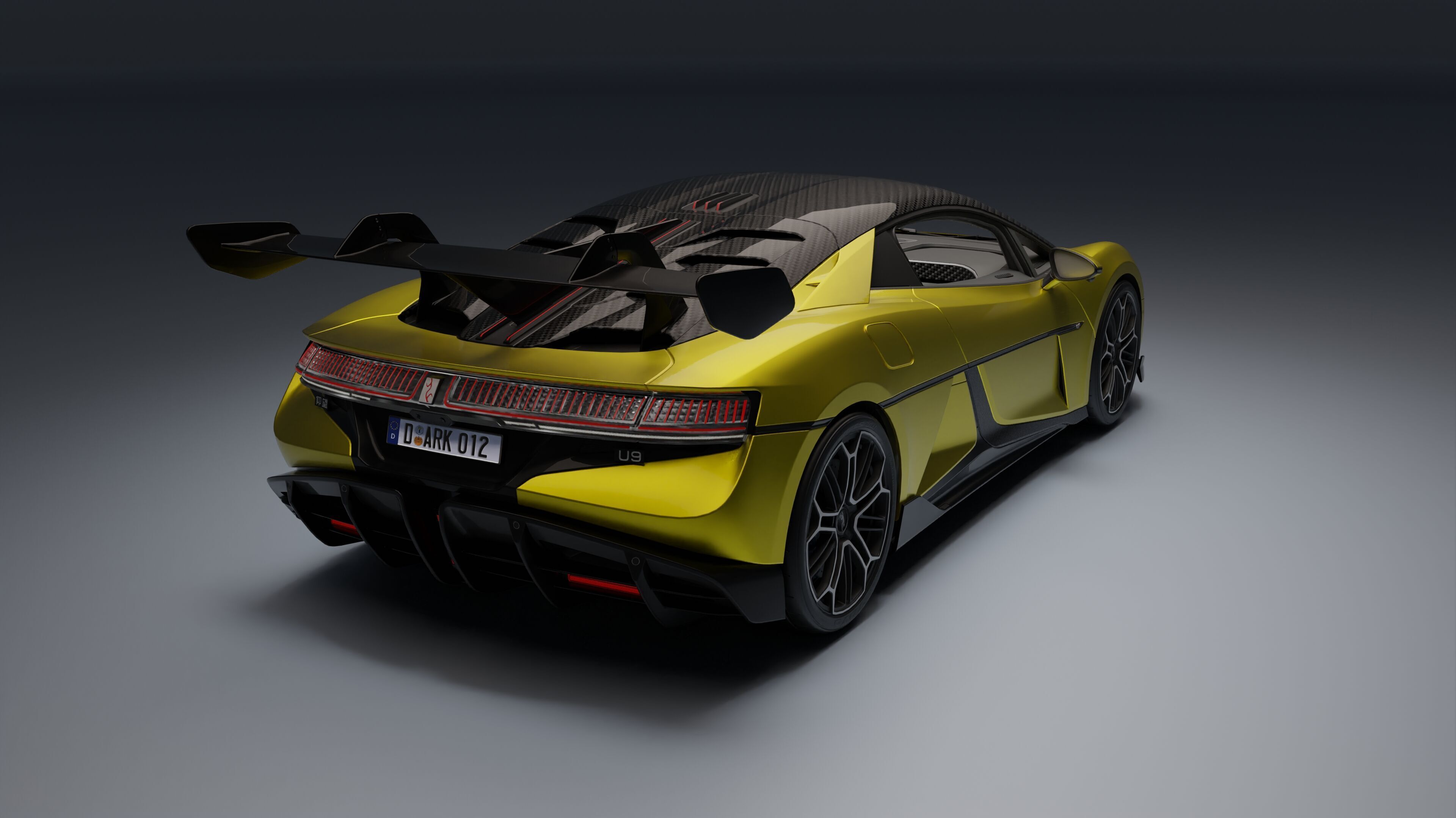 BYD YangWang U9 Low-poly 3D model_3