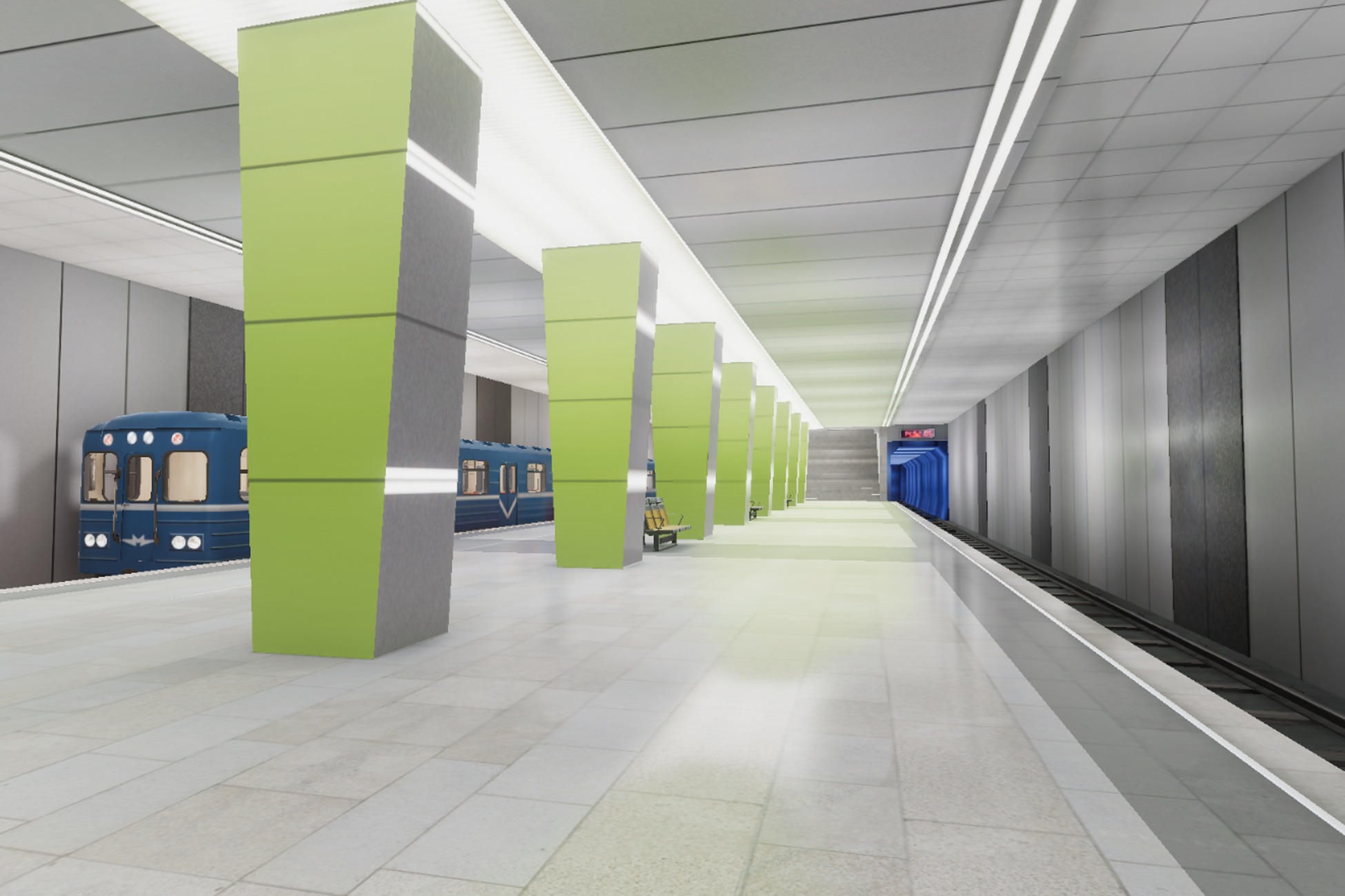 Subway Stations and Railway Trains Collection _21