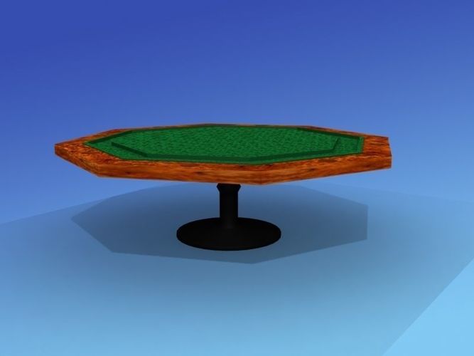 Professional Card Table 3D model