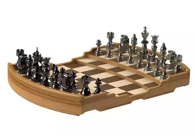 Colosseum Inspired Chess Board      3D Printable       STL   STP