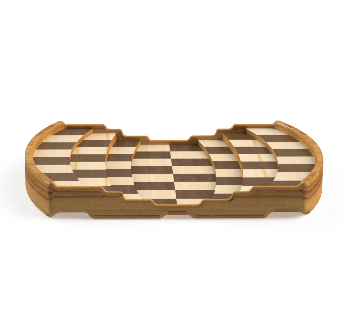 Colosseum Inspired Chess Board 3D Printable STL STP Free 3D print model_1