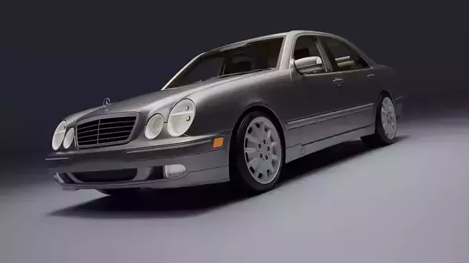 Mercedes-Benz E 320 Low-poly 3D model
