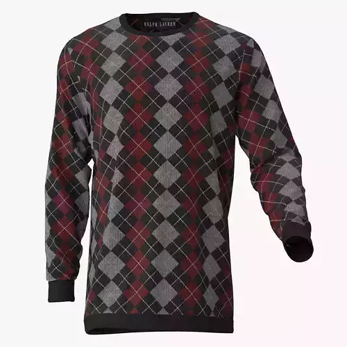 Sweater argyle 3D model