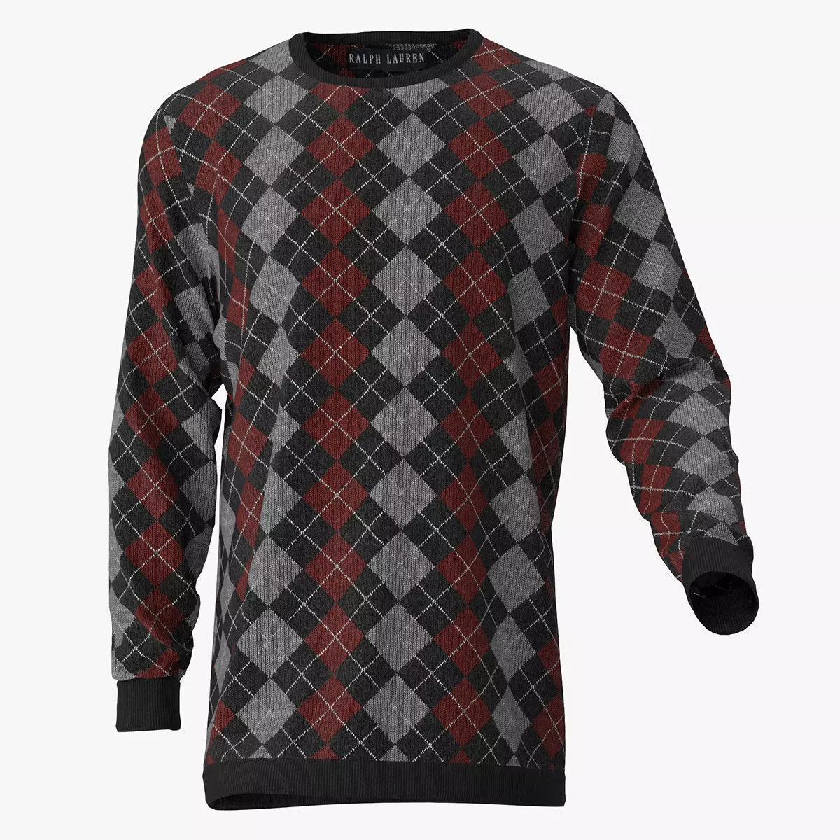 Sweater argyle 3D model_0