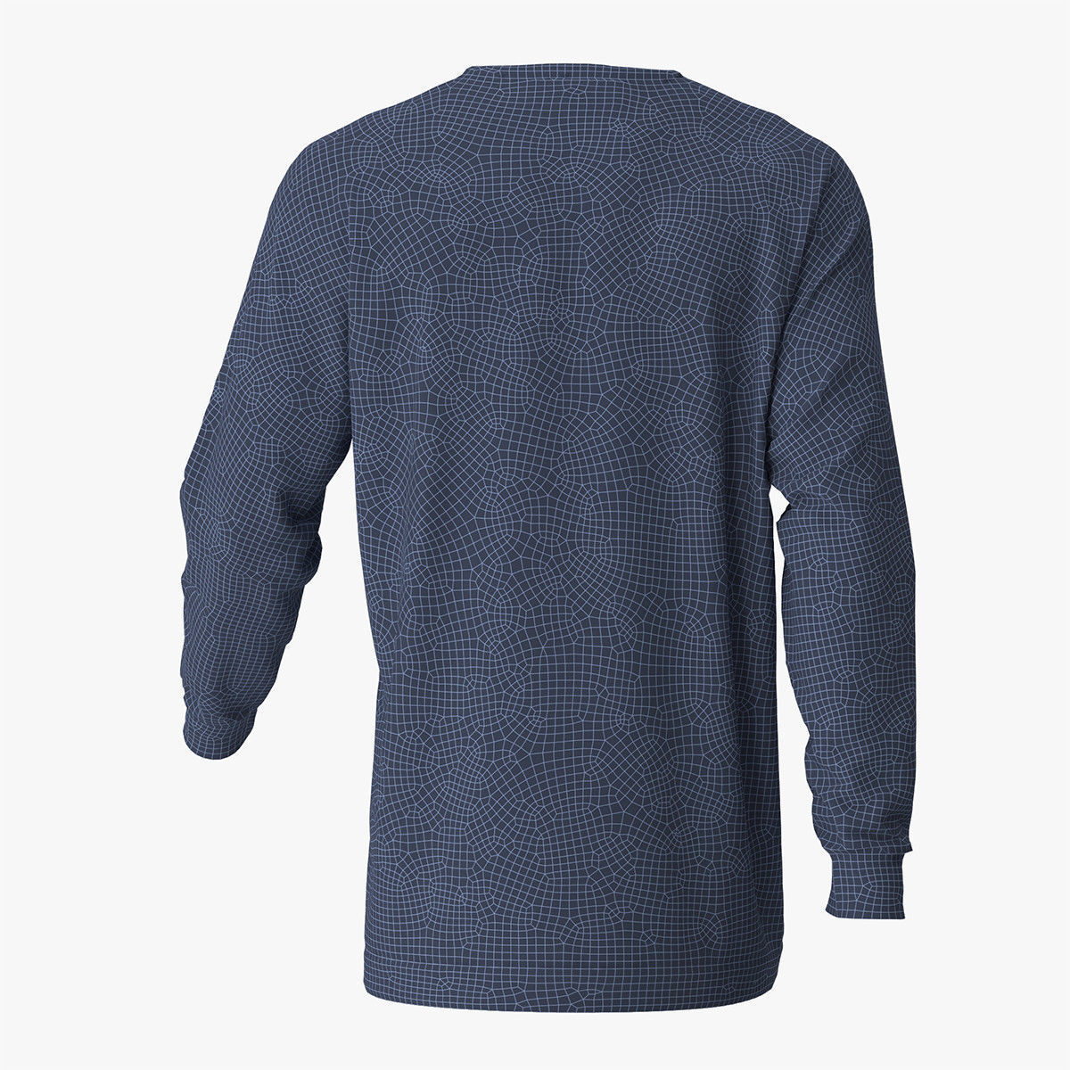 Sweater argyle 3D model_11