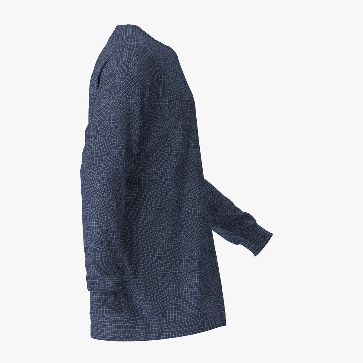 Sweater argyle 3D model_10