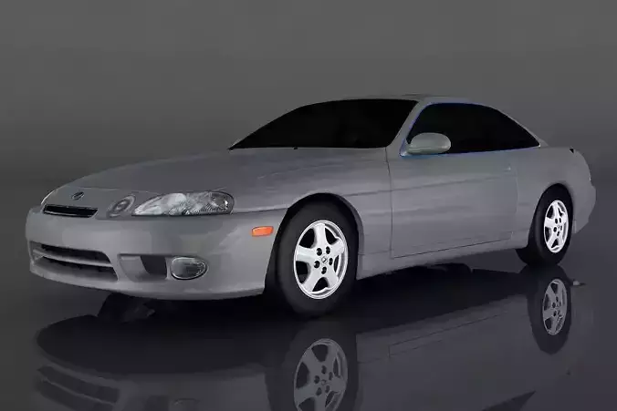 Lexus SC300 1997  Low-poly 3D model