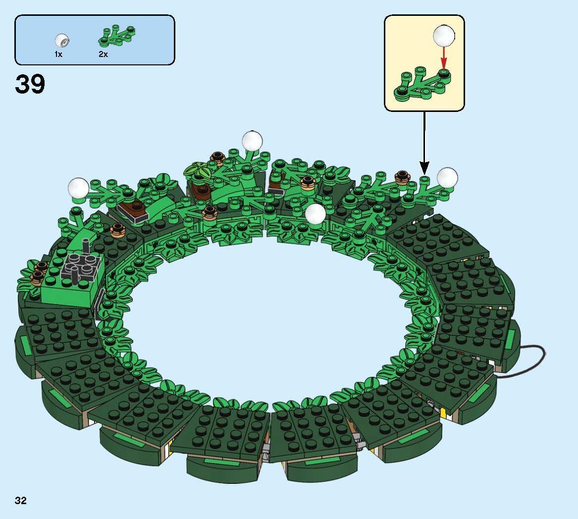 Wikibricks3D - 40426 Christmas Wreath 2-in-1 3D print model_30
