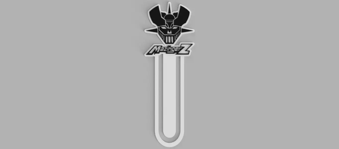 Mazinger Z Logo 2 Bookmark Free 3D print model