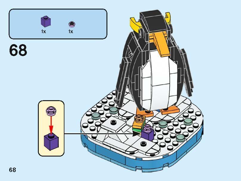 Wikibricks3D - 40498 Christmas Penguin 3D print model_56