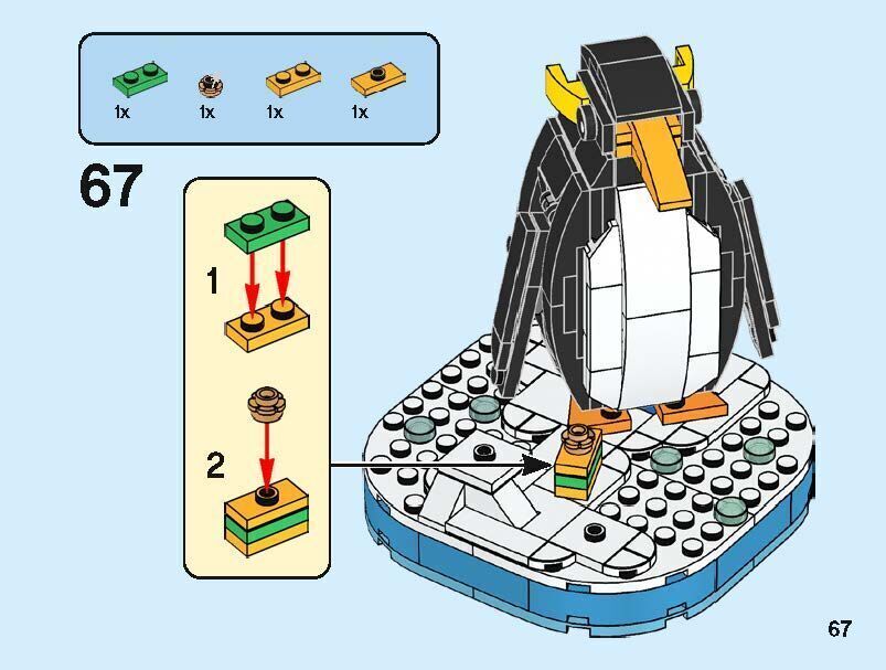 Wikibricks3D - 40498 Christmas Penguin 3D print model_55