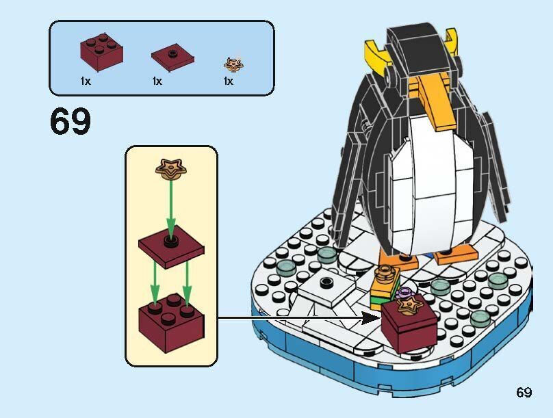 Wikibricks3D - 40498 Christmas Penguin 3D print model_39