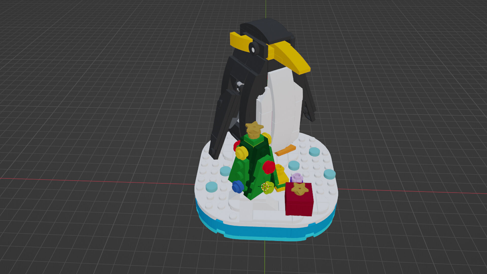 Wikibricks3D - 40498 Christmas Penguin 3D print model_1