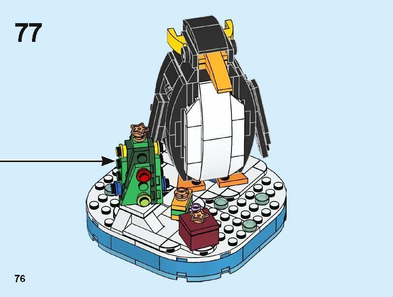 Wikibricks3D - 40498 Christmas Penguin 3D print model_63