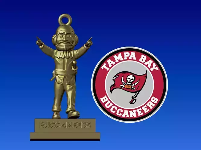 NFL- Mascot Hanging Figurine Tampa Bay Buccaneers - 3D print 3D print model