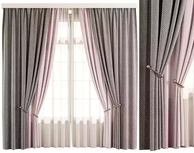 Timeless Chevron Window Drapes 76