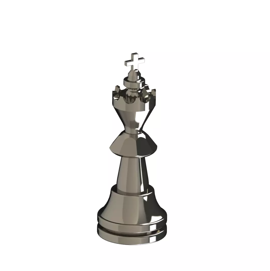 2 Chess King Piece 3D Printable STL STP Free Download Free 3D print model