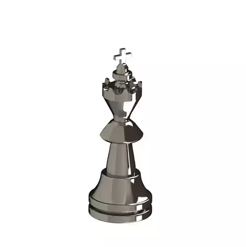 2 Chess King Piece   3D Printable   STL   STP   Free Download