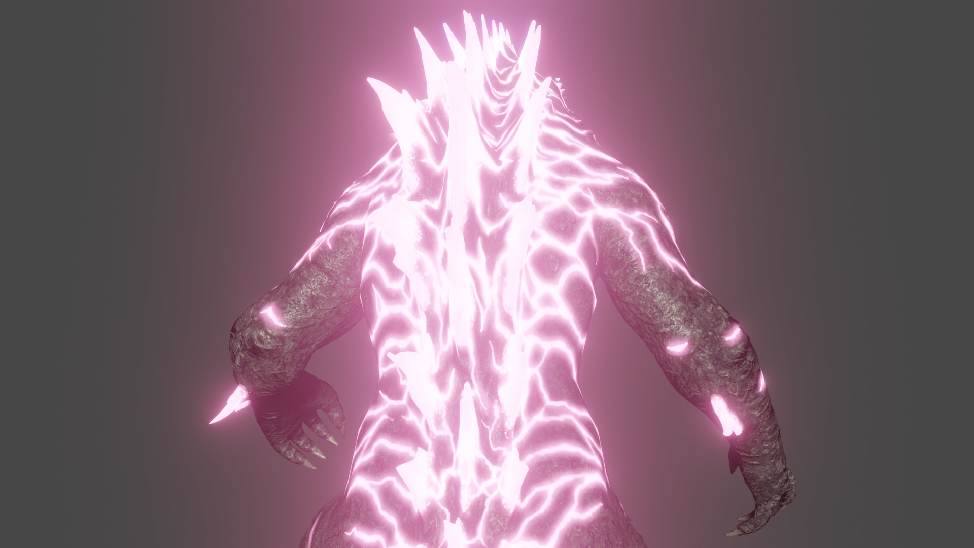 Godzilla Evolved Low-poly 3D model_5