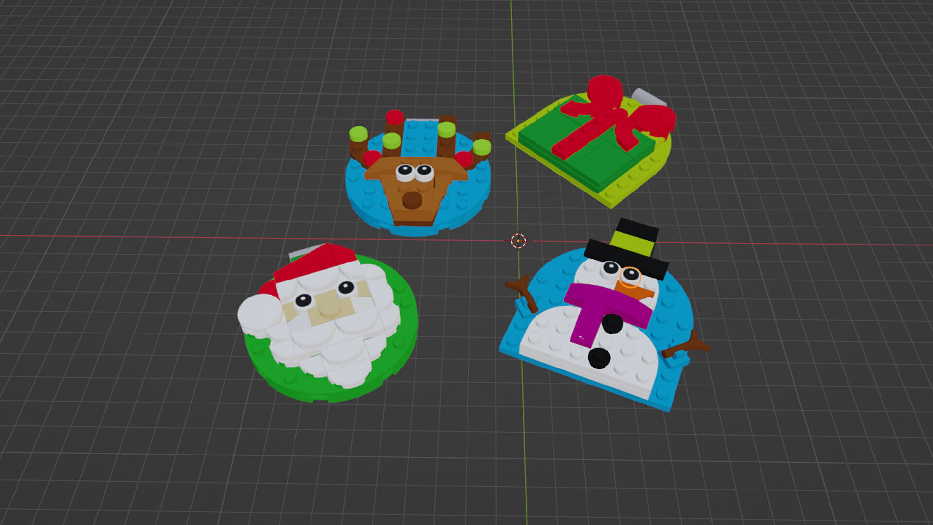 Wikibricks3D - 40744 Christmas Ornament Selection 3D print model_1