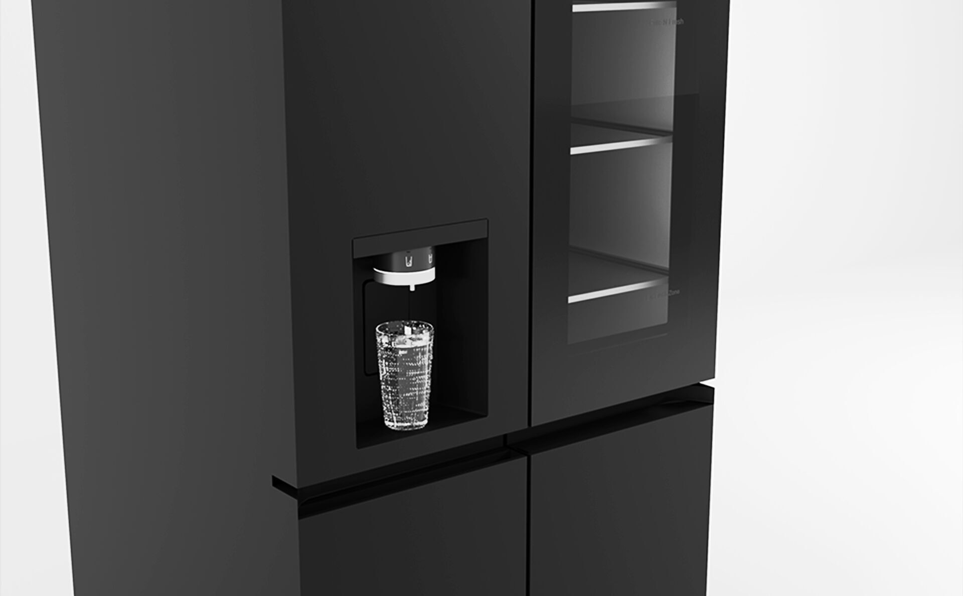 LG InstaView Refrigerator 3D model_1