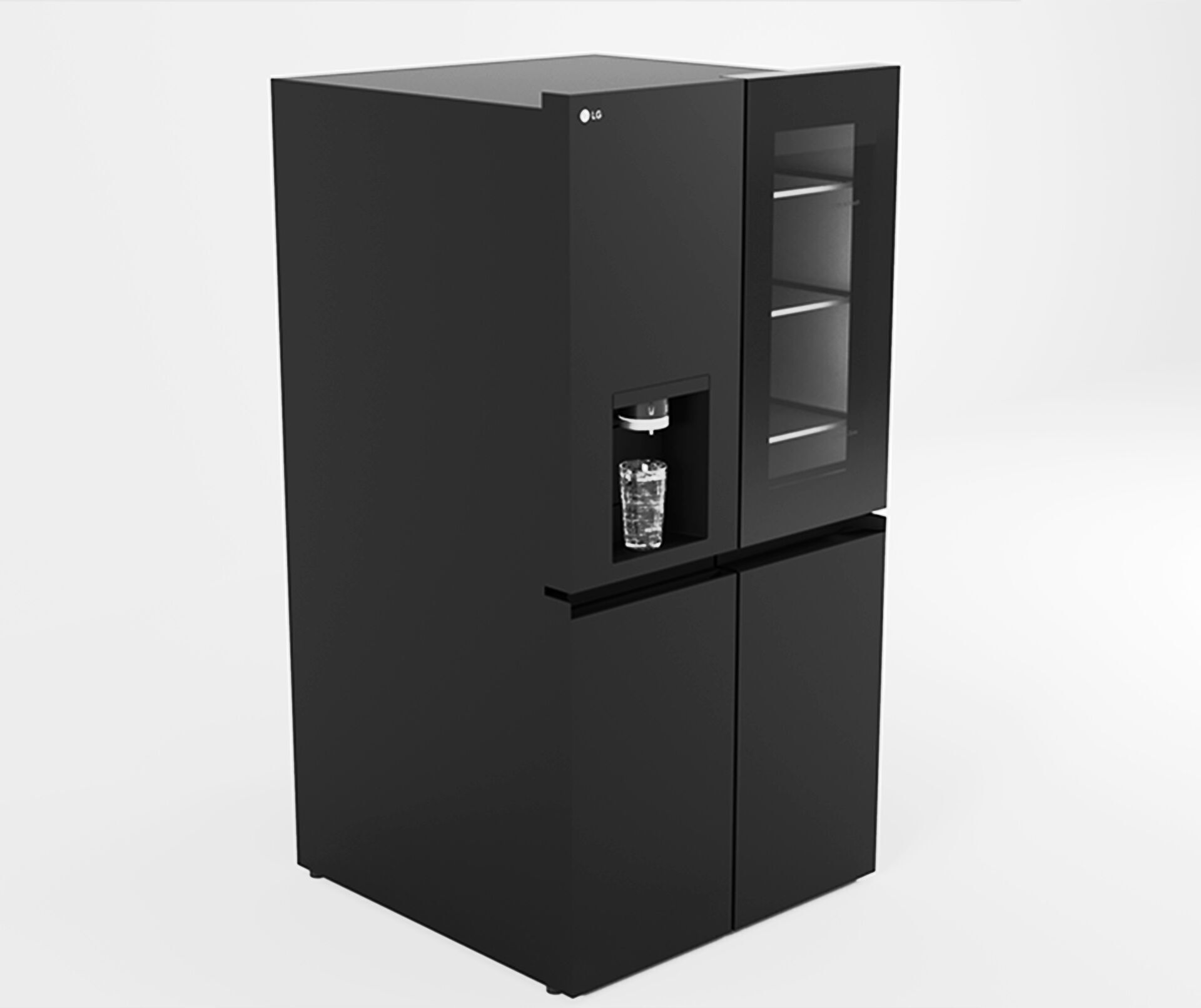 LG InstaView Refrigerator 3D model_2