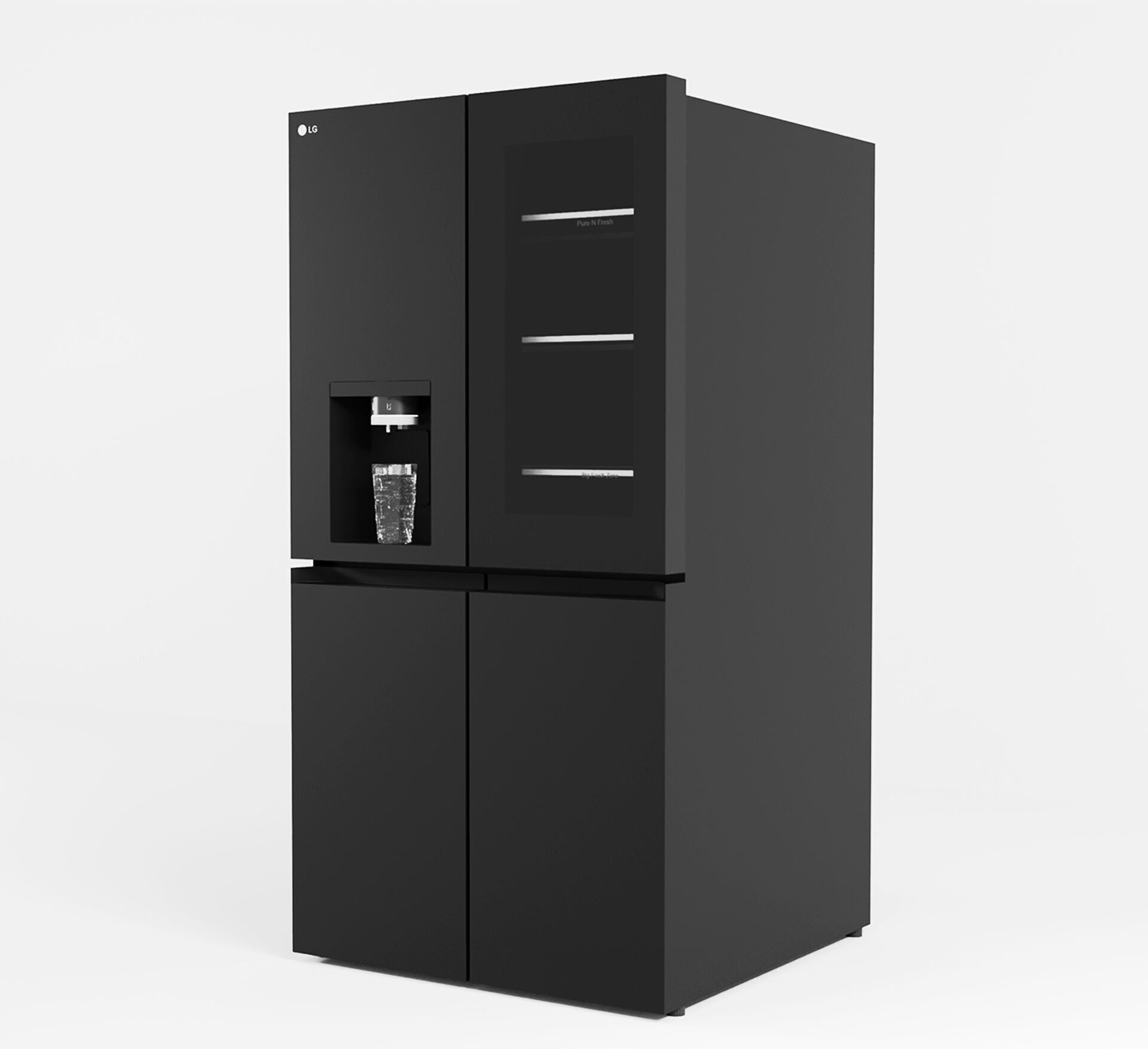 LG InstaView Refrigerator 3D model_3