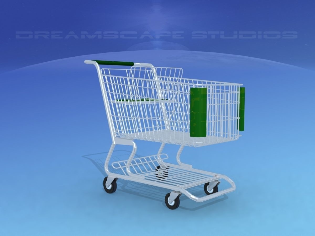 Shopping Cart 3D model_3