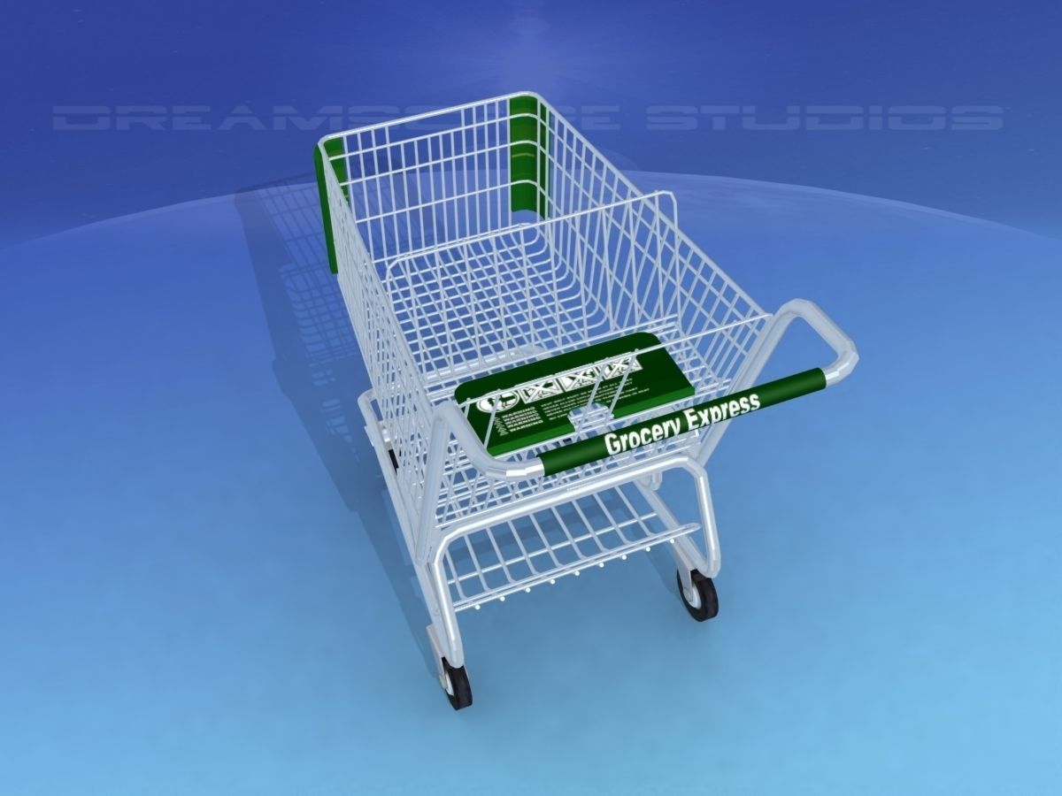 Shopping Cart 3D model_10