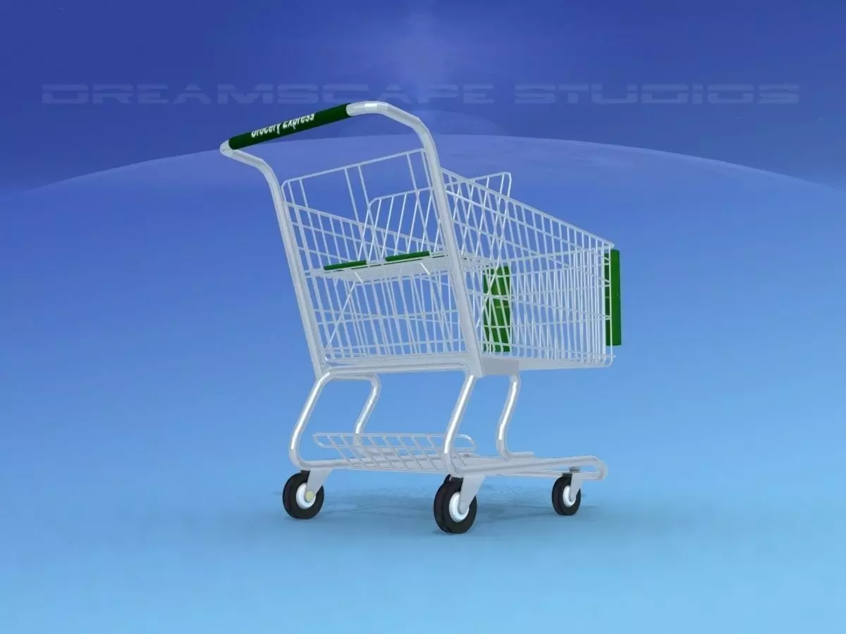Shopping Cart 3D model_0