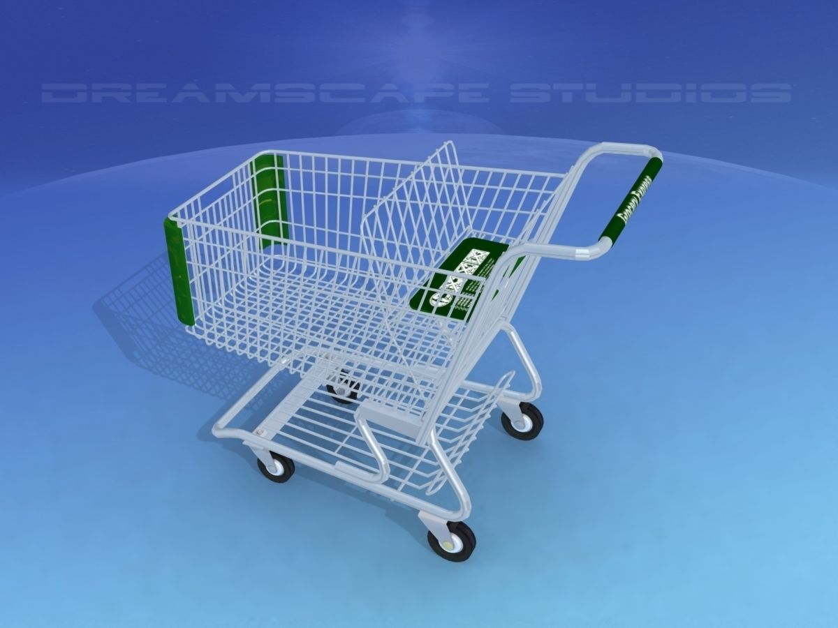 Shopping Cart 3D model_8