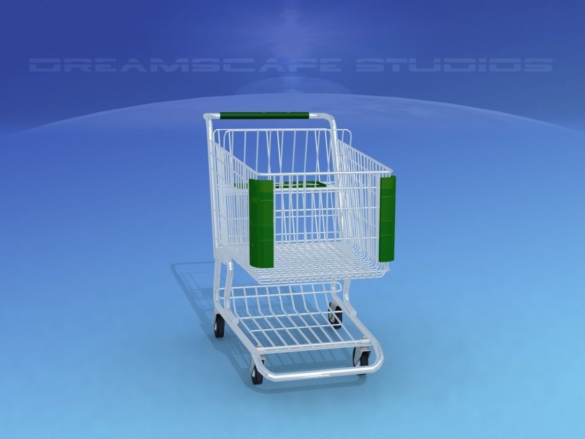 Shopping Cart 3D model_4
