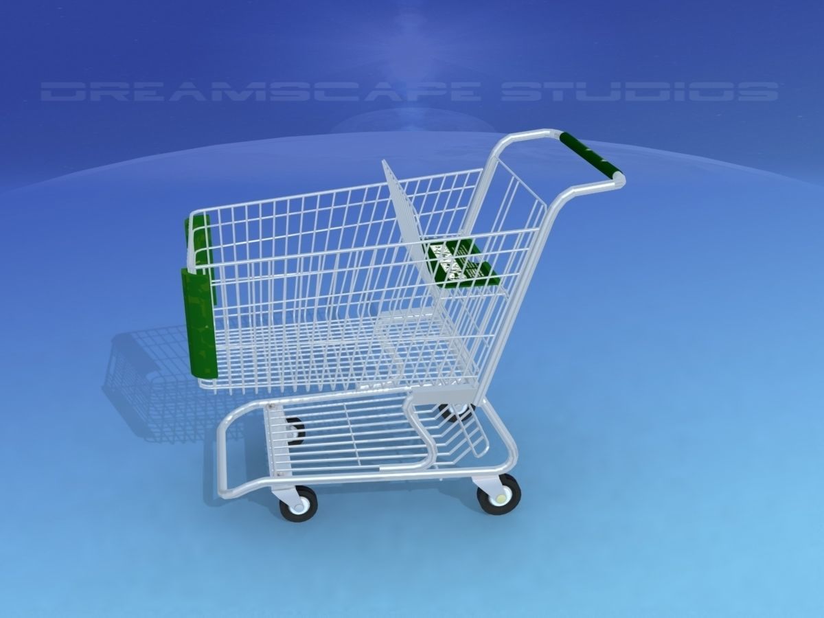 Shopping Cart 3D model_7