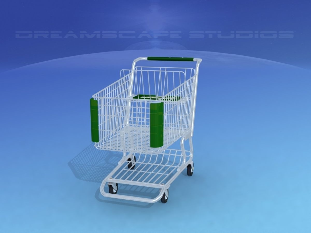 Shopping Cart 3D model_5