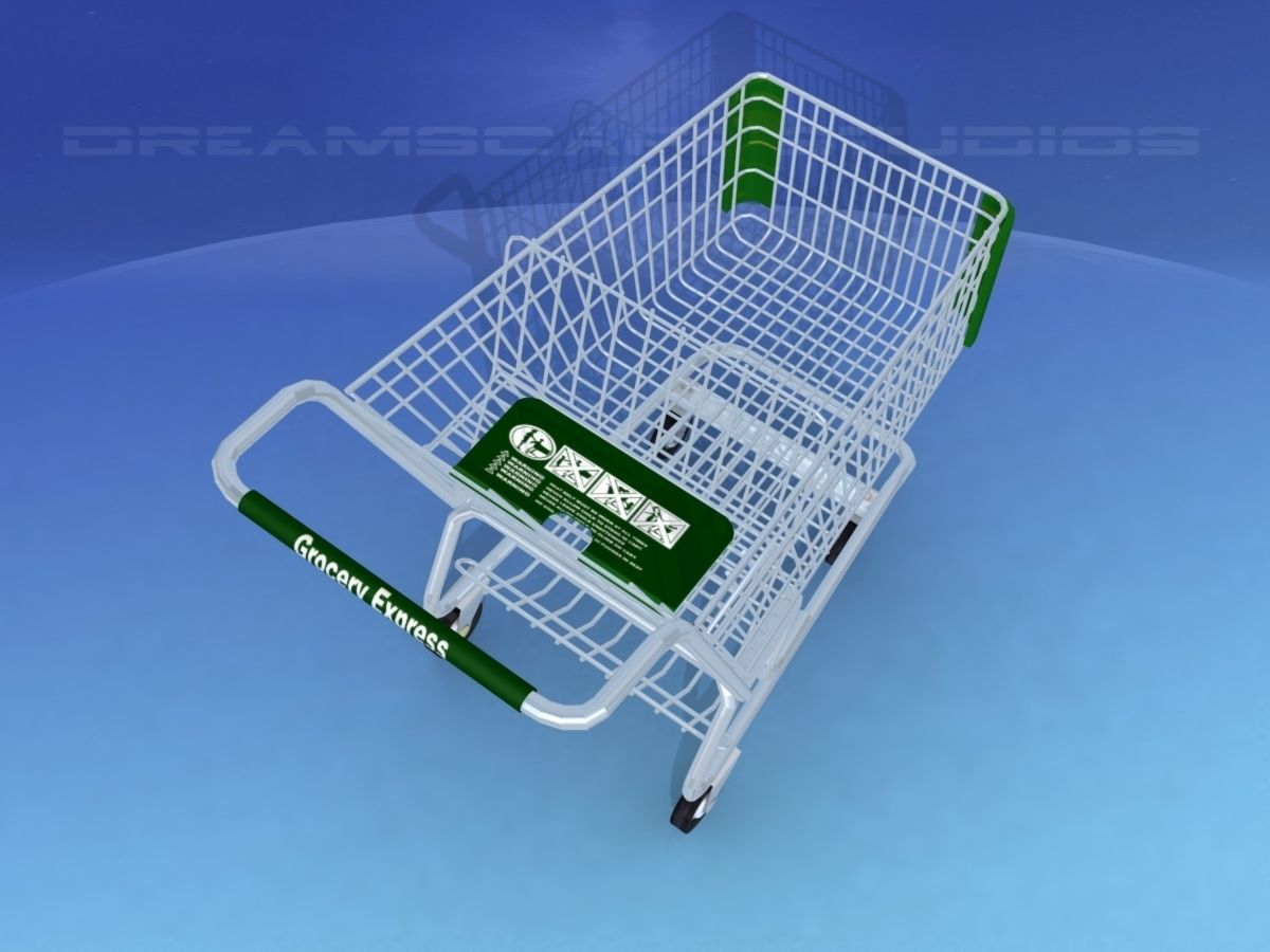 Shopping Cart 3D model_9