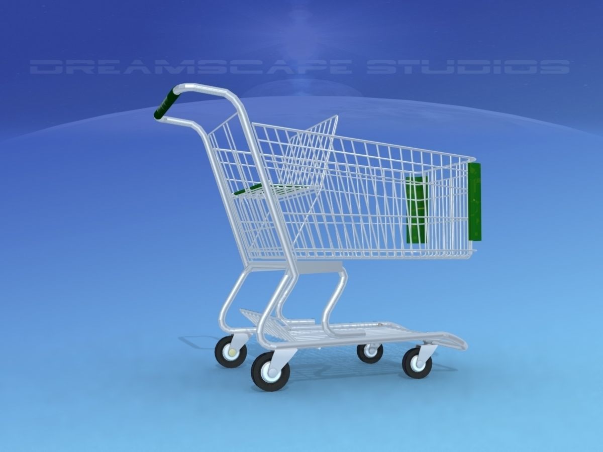 Shopping Cart 3D model_2