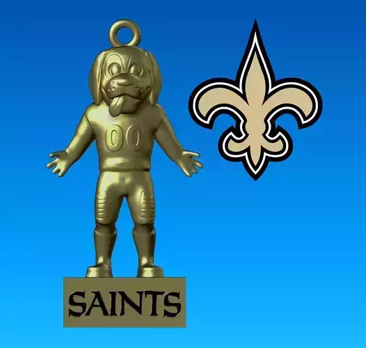 NFL - Hanging Figurine New Orleans Saints - 3D print 