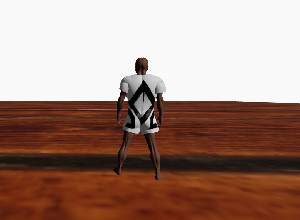 Alternate Maya Greek Future Reality Warrior or Athlete 3D model_4
