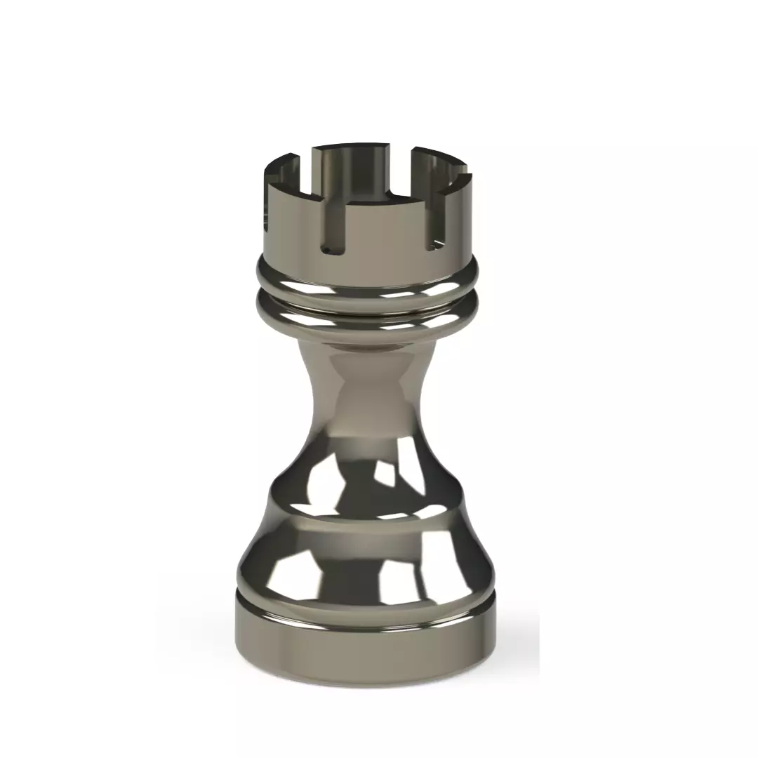 Chess Pieces Rook Pawn 3D Printable STL STP Free Download 3D print model_0