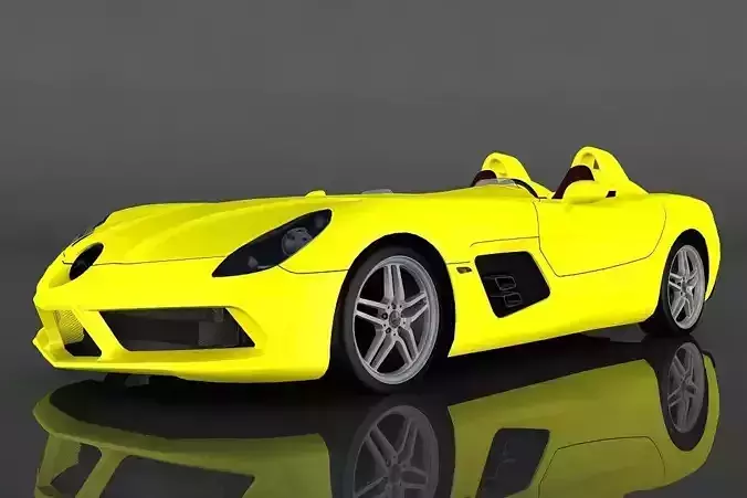 Mercedes Benz SLR Stirling  Low-poly 3D model