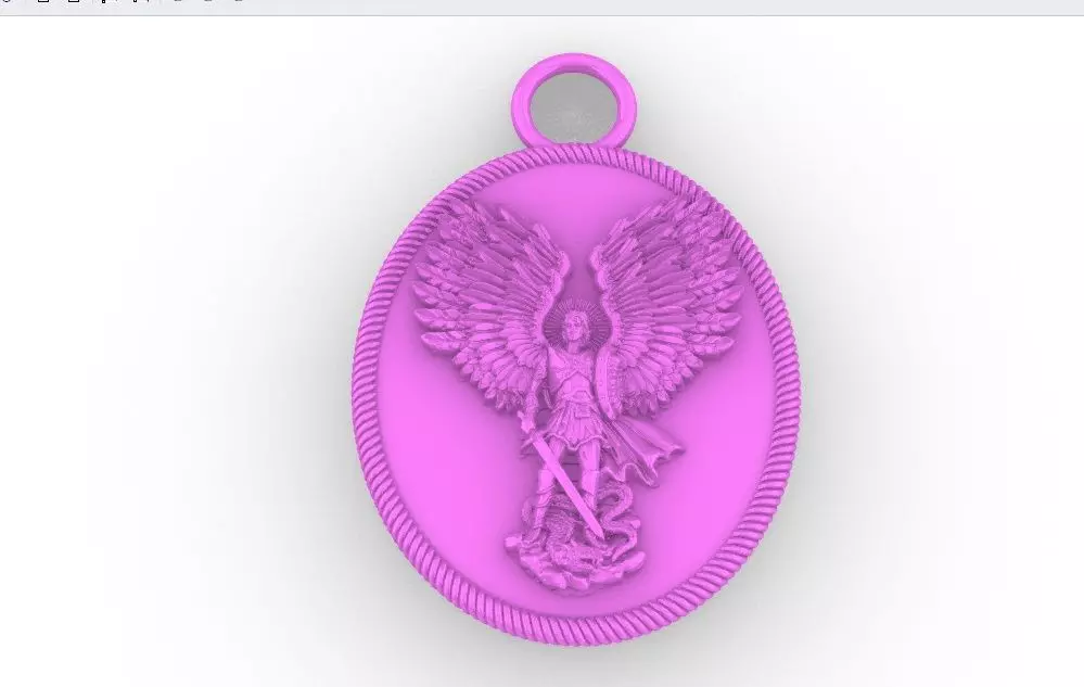 PENDIENTE ARCANGEL MIGUEL - MICHEL ARCHANGEL PENDANT 3D print model
