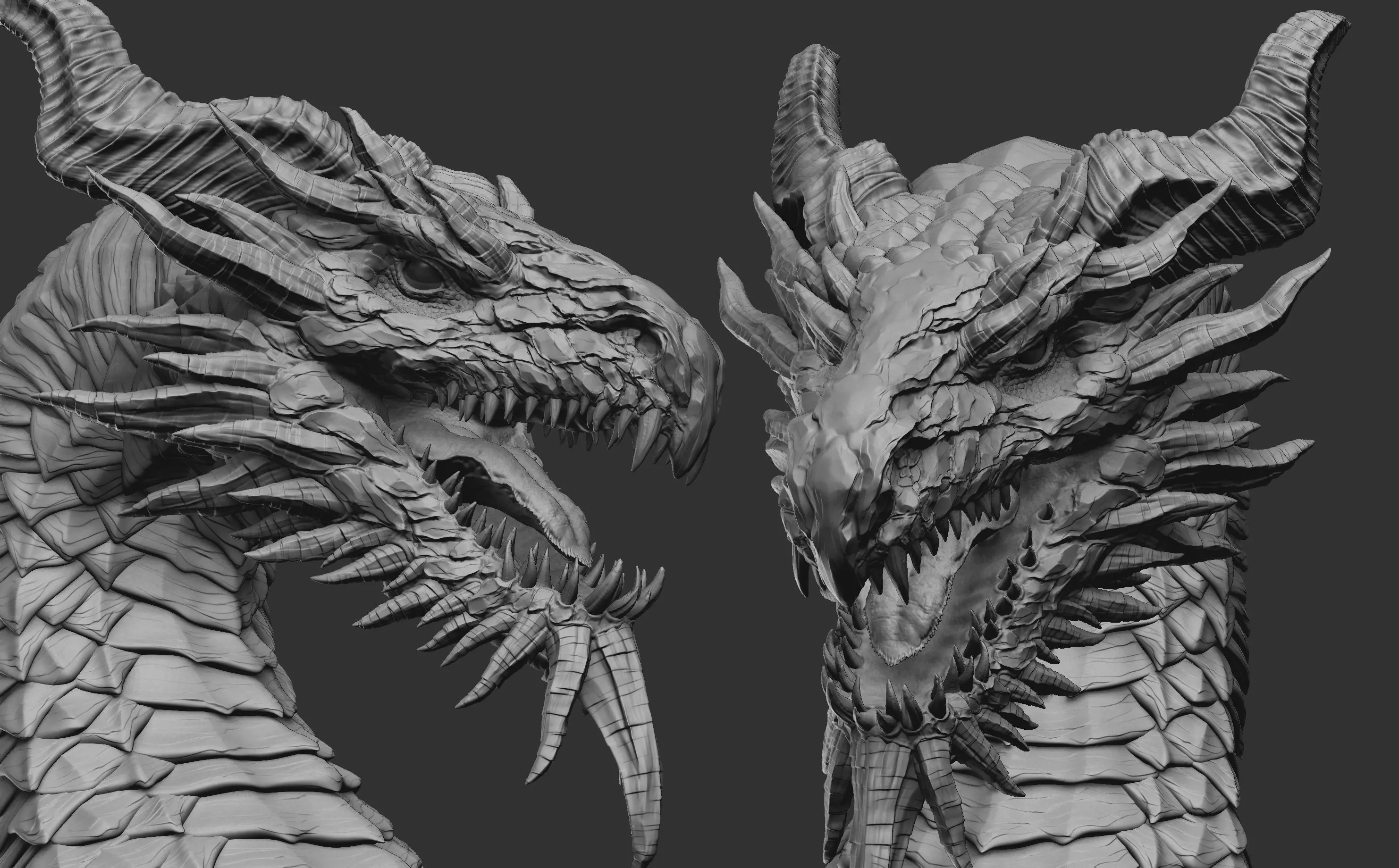 Dragon Head 03 3D print model