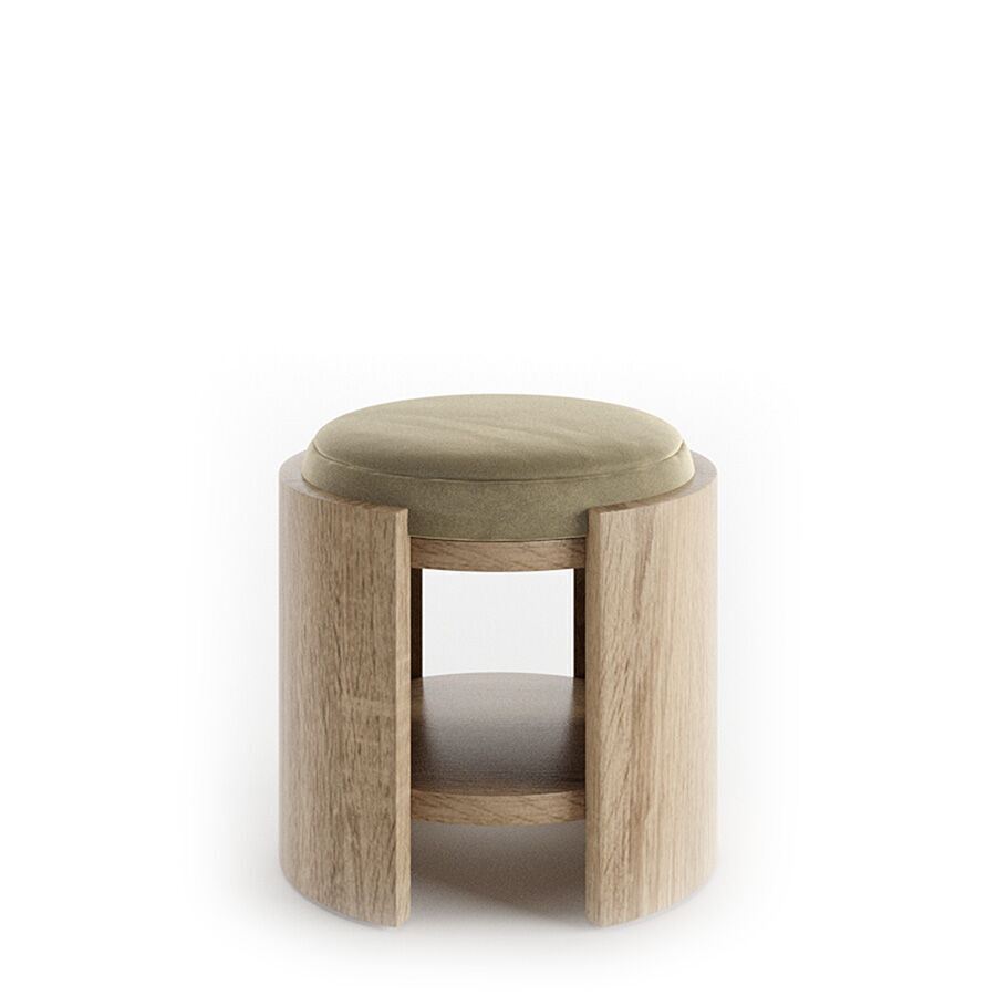 Madison Stool 45cm by Abrego 3D model_4