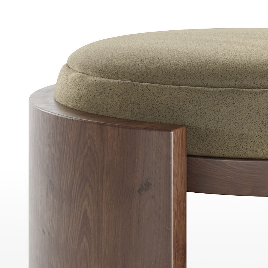 Madison Stool 45cm by Abrego 3D model_9